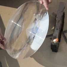 One Large Solar Focusing Lens Made of PMMA Plastic, with a Diameter of 300Mm