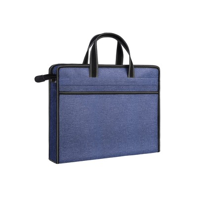 Oxford Zippered Document Bag with Handle File Tote Bag Pouch for Carrying Pap...