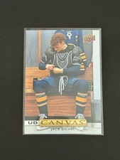 Jack Eichel 2019-20 Upper Deck Series 1 Hockey UD Canvas Insert Card # C7