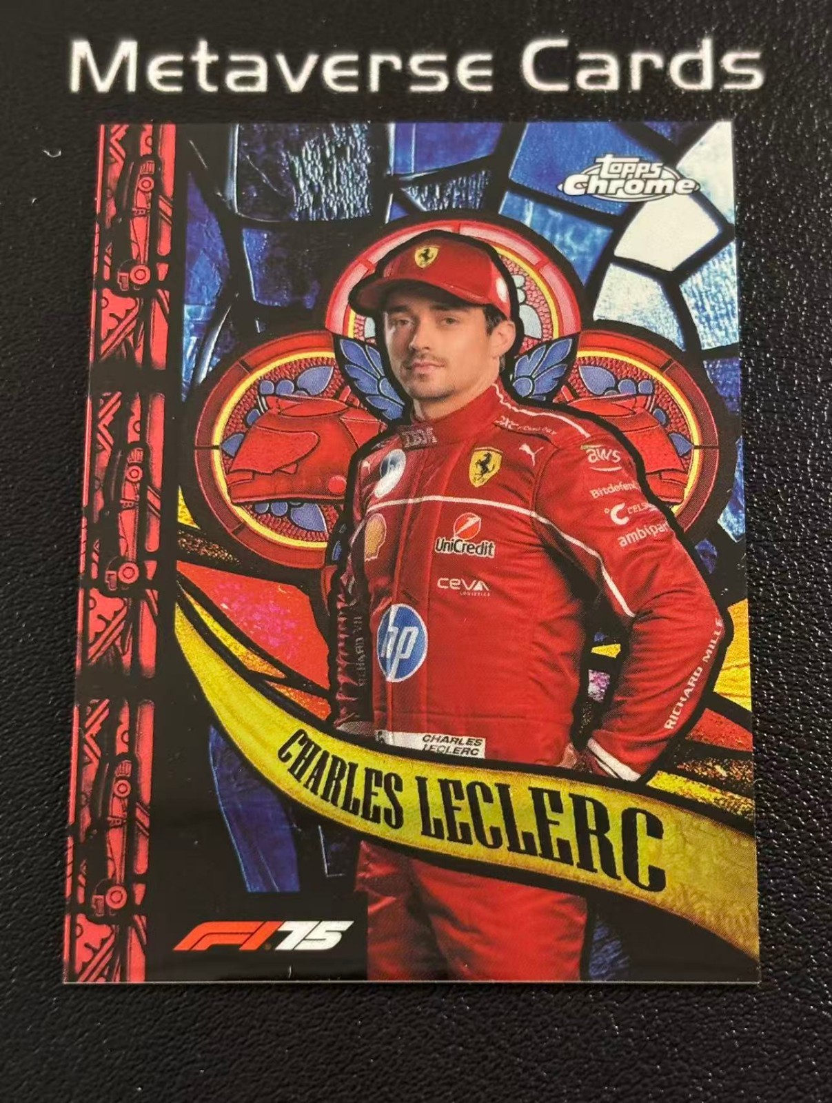 2025 Topps Chrome F1 The Grail SSP Insert Charles Leclerc #7 OF 9 CASE HIT