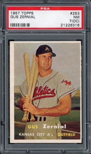 1957 Topps Gus Zernial #253 card