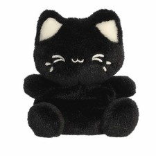 Aurora Enchanting Tasty Peach Meowchi Palm Pals Stuffed Animal, Black Sesame, 5"