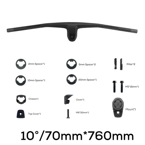 Vollcarbon MTB Lenker -9° -10° -12° -14° 31,8mm integrierter Cockpit Riser Bar - Bild 21 von 40