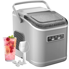 Acmeenjoy Macchina Ghiaccio 12kg/24h Autopulente Macchina per il Ghiaccio Casa