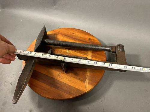 Antique Peck Stowe & Wilcox Tinsmith Blacksmith Square Pan Swage. Vintage Rare. - Picture 6 of 8