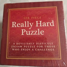 Really Hard Ouzzle 108 Piece Jigsaw Puzzle Complete New & Sealed