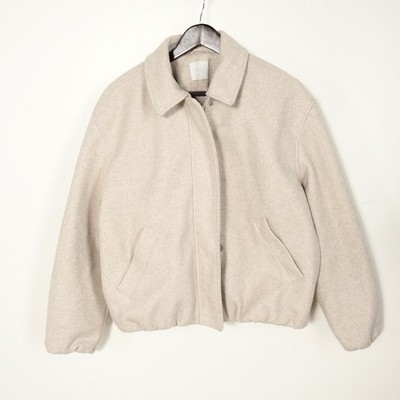 Primark Cares Women s S. Beige Knit Zip Up Lined Outdoor Jacket w/Pockets