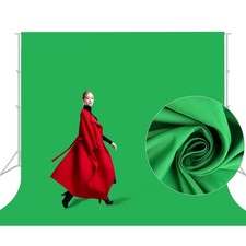 10x10FT Green Screen Backdrop - Photography Background for Zoom, Video Gaming