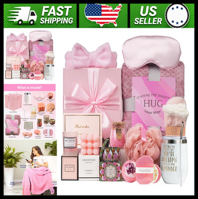 Get Well Soon Gift Set for Women Care Package with Blanket Spa Gifts