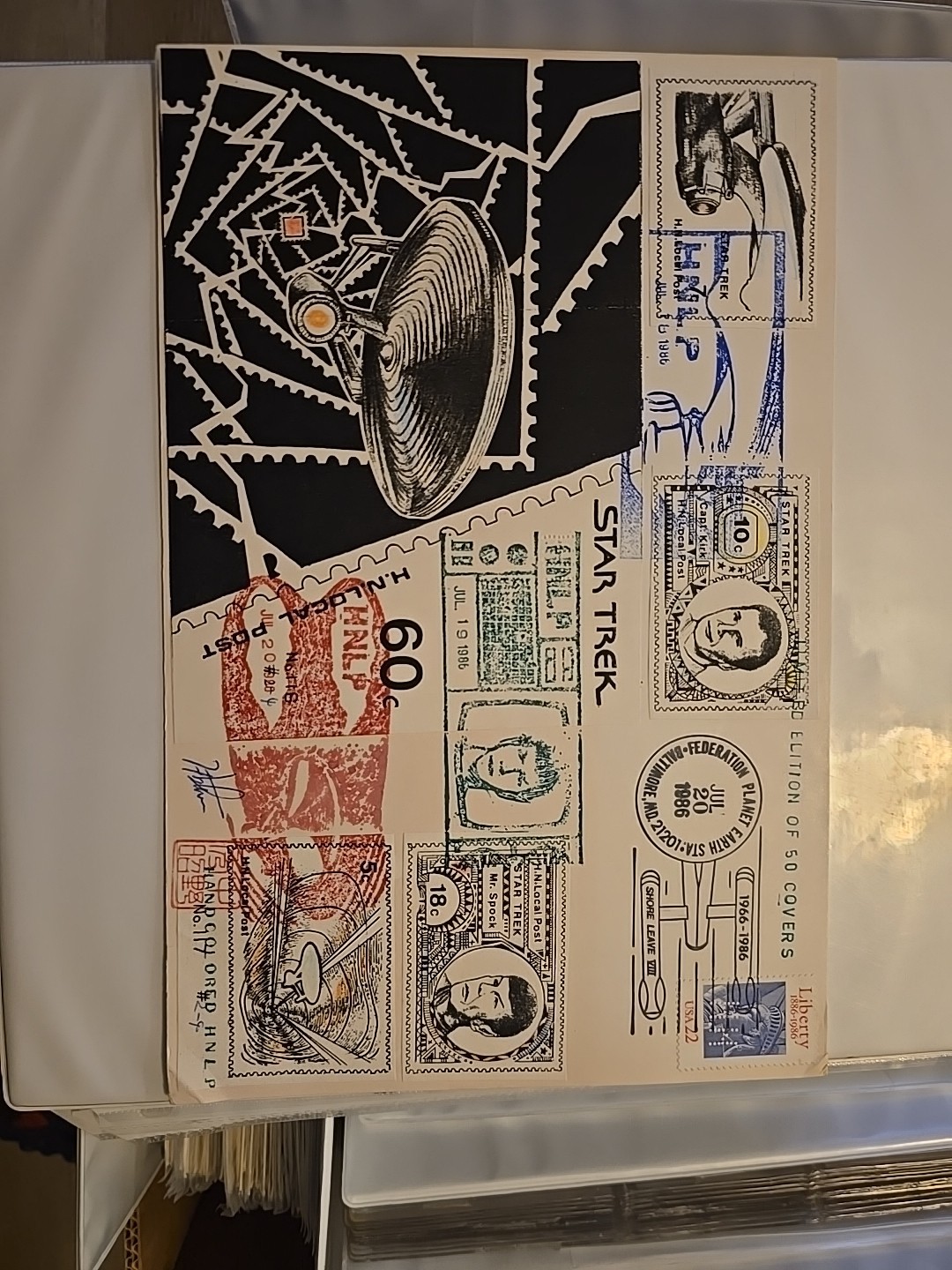 Rare Star Trek #117 1986 Limited Edition cachete cover by Hideaki Nakano