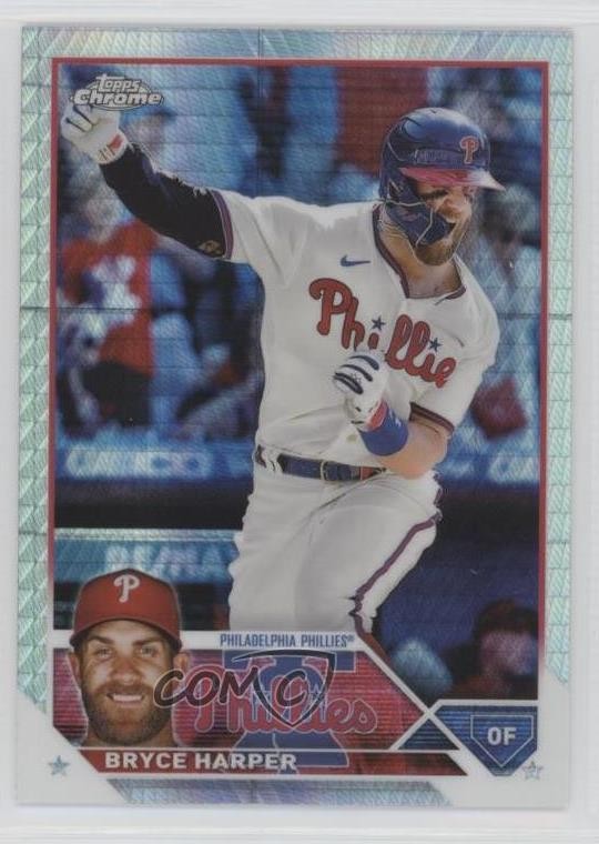 2023 Topps Chrome Prism Refractor Bryce Harper #3 08vf