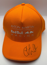 Christian Horner signed Aston Martin Red Bull Racing Official Cap - Orange -BNWT