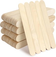 250 Pieces Jumbo Craft Sticks, 8 Inch Wooden Large Tongue Depressor Sticks, Jumb