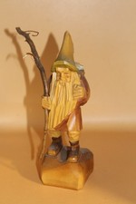 Antike geschnitzte Holzfigur Waldschrat R&uuml;bezahl 23cm orginal Rarit&auml;t Volkskunst