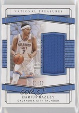 2020-21 Panini National Treasures Treasured Threads 11/99 Darius Bazley 1u6