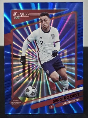 Sergino Dest 2021-22 Donruss #162 Holo Blue Laser #/49