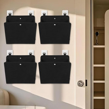 4 Pack over Door Shoe Organiser Hanging Rack Wall Mounted with Adhesive Hooks Fo