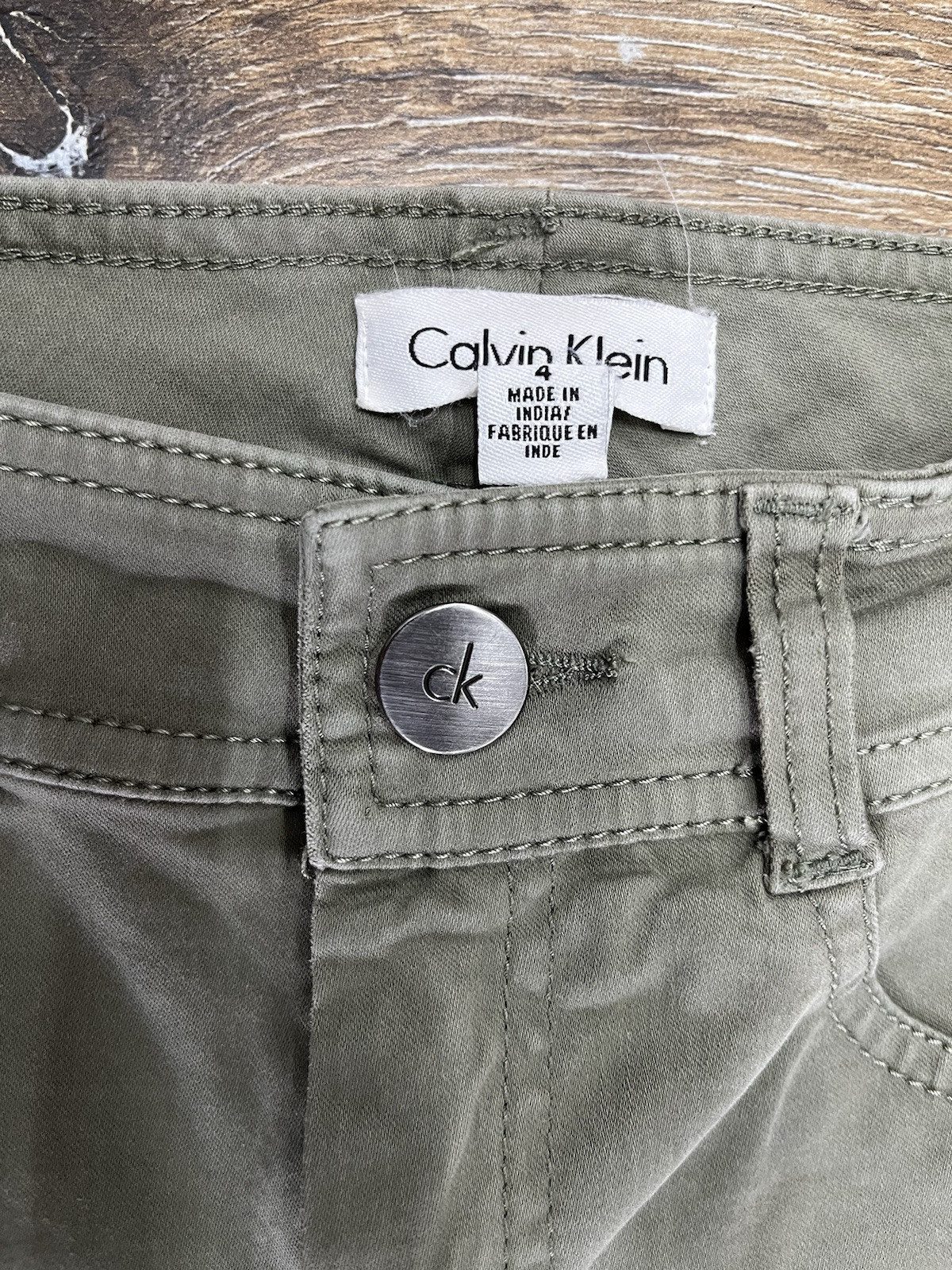 Calvin Klein Khaki Pants Ladies Size 8 - RRP: $149.00 image 4