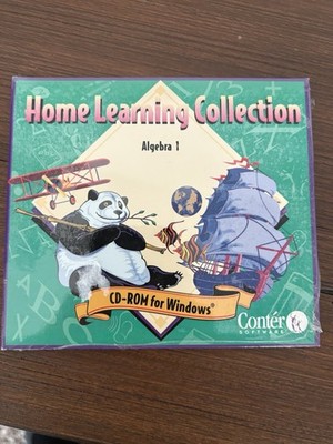 Home Learning Collection Algebra 1 Video Game Pc Cd-ROM E-Everyone Sealed