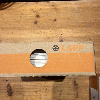 100 Meter Lapp 4510053 Kabel Litze PVC Einzelader H05V-K 1,0 mm² Weiß Leitung