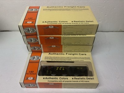 Lot (5) Con-Cor HO Scale 100 Ton 12P Coal Hopper Seaboard Coastline #0001-009316