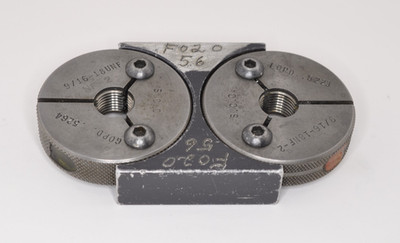 9/16-18 UNF-2A ~ Thread Ring Gage ~ Go NotGo ~ .5625 ~  18 ~ S.C.C.