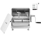 30Lb Tilt Manual Meat Mixer Hand Meat Sausage Mixer Machine Stainless Steel