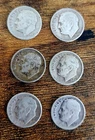 Roosevelt Silver Dimes 1940's (lot of 6)