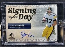 2007 Upper Deck Signing Day Scott Chandler #SDC Rookie Auto Pre-owned.
