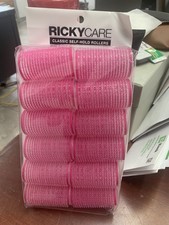 RickyCare FUCHSIA PINK Self Hold Rollers hair curls  LOT OF 2 - 12 PC Packages