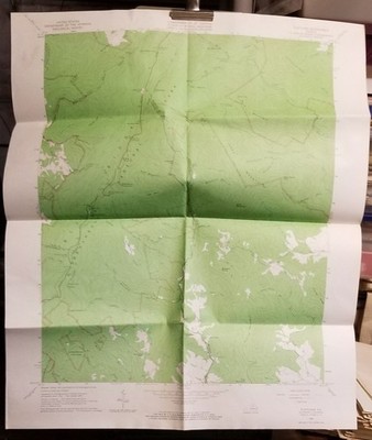 1965 Orig USGS Topo Map Fletcher VIRGINIA Quad Scouts BSA Hiking Folded