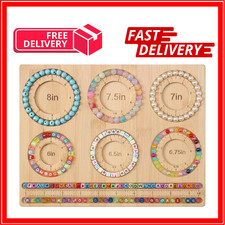 Bead Board for Jewelry Making, Bamboo Beading Board for Jewelry Bracelet Making,