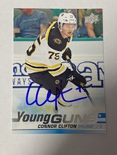 2019-20 UD Young Guns Connor Clifton Auto Autograph Signed Rookie Card RC