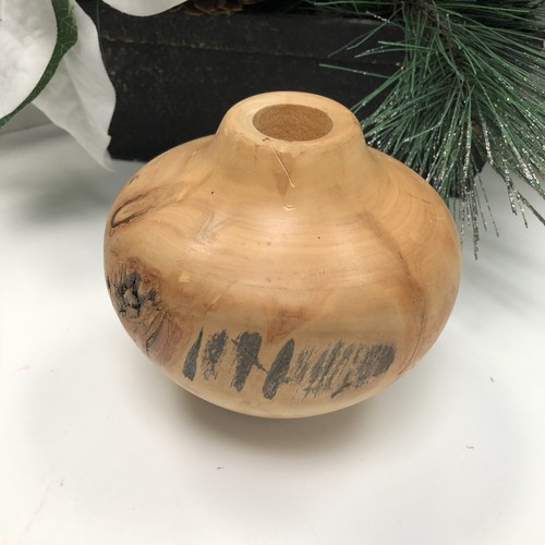 Spinning Aspen Hand Turned Wood Candle Holder - 第 1/6 張圖片