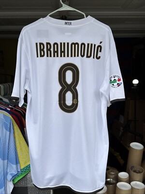 Nike ZLATAN IBRAHIMOVIC 2008-2009  Inter Milan Away Shirt Jersey Kit NWT XXL 2XL