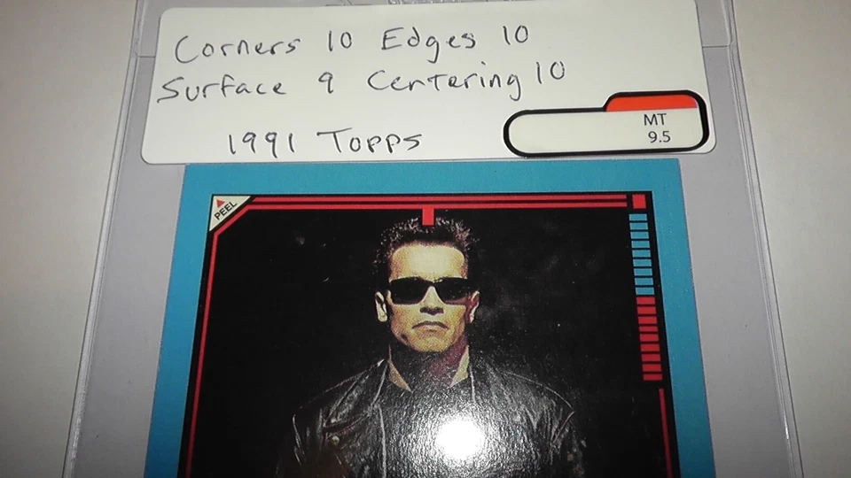 1991 Topps Grade 9.5 Card Sticker #2 Terminator T2 Movie Arnold Schwarzenegger - Image 2 of 4