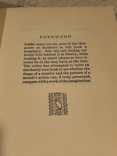 Green Hills of Africa by Ernest Hemingway 1935 Paperback The Scribner Library - Picture 16 of 21
