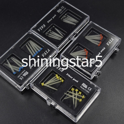 1 Box Dental Translucent Quartz Straight Thread Fiber Post 1.0/1.2/1.4/1.6 mm