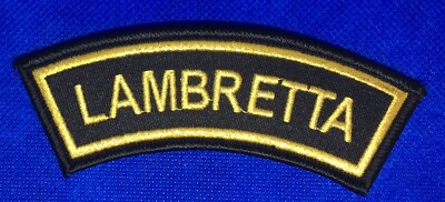Lambretta Schulter/Arm bestickt Patch schwarz und gold