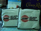 Atlanta Motor Speedway (LOT of 2) Padded Seat Cushions ~ Vtg Racing Merch. USA