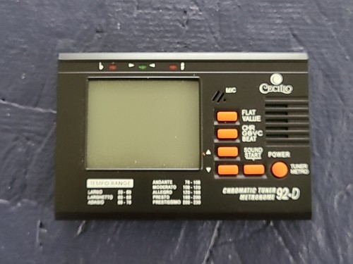 Cecilio 92-D Chromatic String Tuner + Metronome All in One Instrument Pitch LCD - Picture 2 of 10