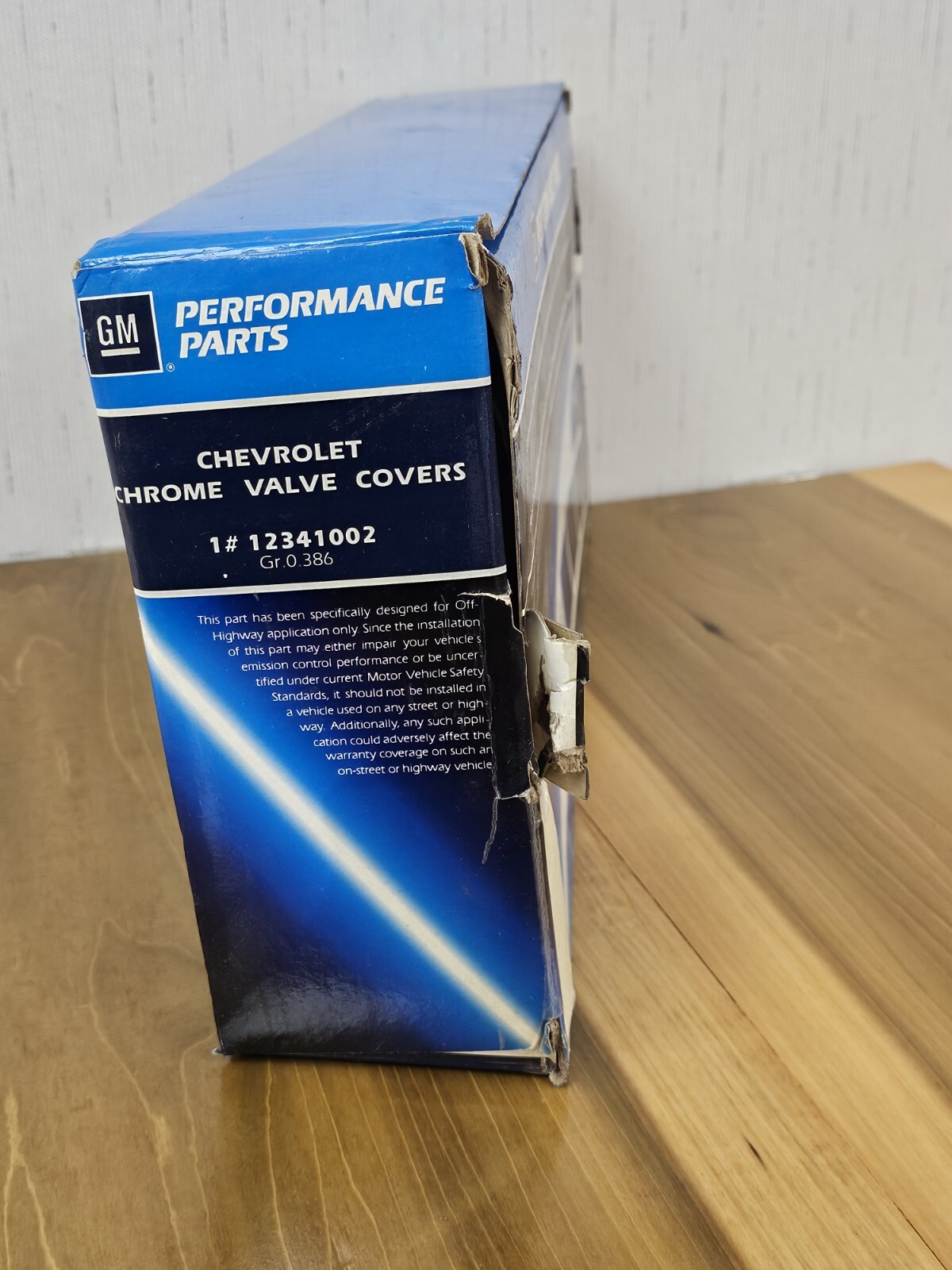 NOS 1958-1986 CHEVROLET SMALL BLOCK TALL CHROME VALVE COVERS GM PERFORMANCE 