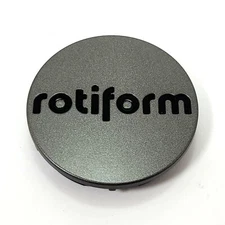 Rotiform Matte Anthracite Center Cap 2-3/8"OD Snap-In Closed-End 1003-40MVBL