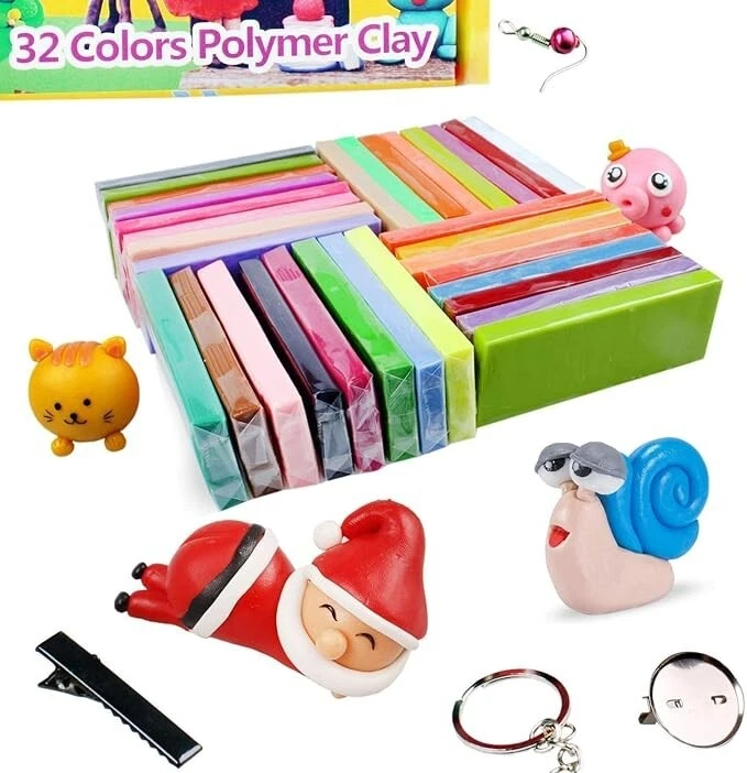 ifergoo Polymer Clay Kits, Oven Bake Clay Model Clay, Ideal Gift for Children, Model Clay