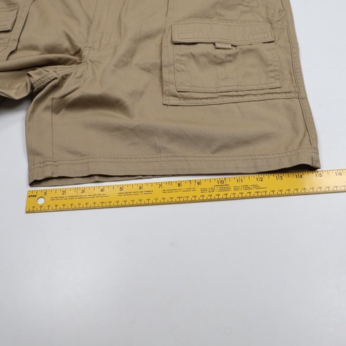 NEW St Johns Bay Size 44 Mens Hiking Shorts Comfort Waist Khaki Beige Cargo - Picture 6 of 9