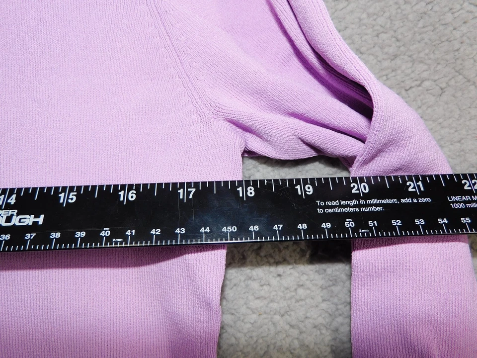 Blusa Willi Smith Feminina Roxa Decote V Manga Longa Viscose/Nylon Tamanho G - Imagem 4 de 4