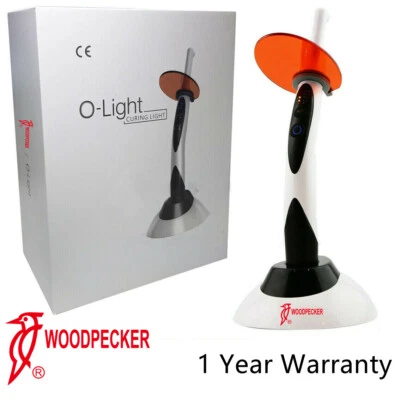 100% Woodpecker Dental LED Curing Light 1 Sec Cure Lamp 1 Year Warranty