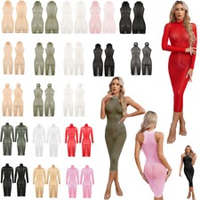 Womens Gown Nylon Nightwear Tempting Dress Bodycon Clubwear See Though Lingerie