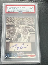 2012 Panini Americana Tobin Heath Elite Signatures Auto 68 / 179 PSA 9￼