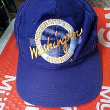 University Of Washington HUSKIES Unisex HAT SNAP BACK design Vintage 1990s